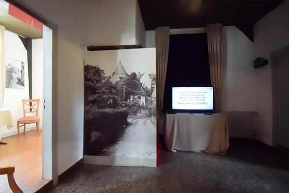 Küche mit Großfoto 'Lingerstiege'