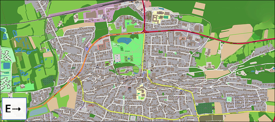bersichtskarte: Bentheim, Open Street Map