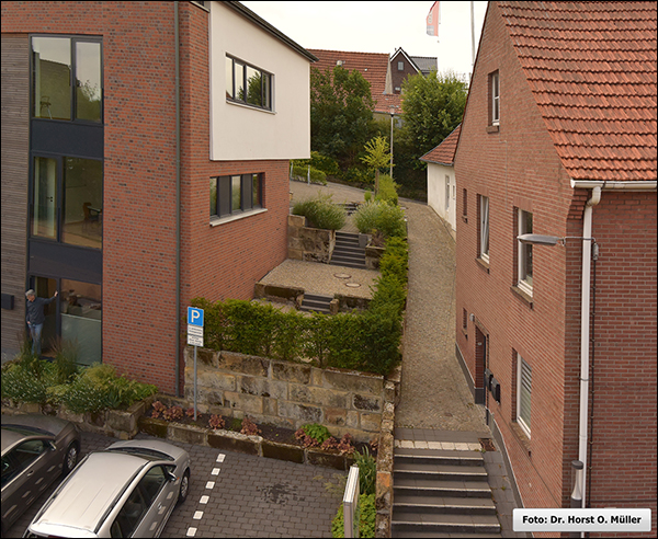 Leverkinckstiege, Blick nach Süden