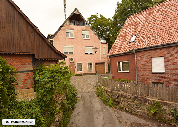 Mauerstiege, obere Einmündung