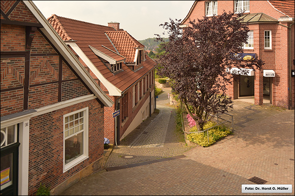 Blick aus erhöhter Position auf die Hellendoornstiege