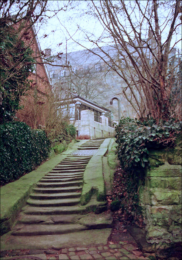 Sandsteingreppe in der Synagogenstiege