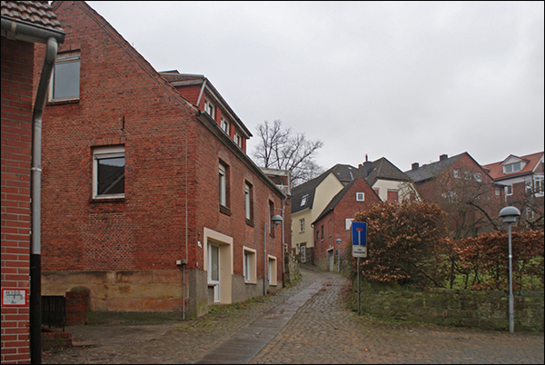 Wittkampstiege, alte Bebauung, hügelwärts
