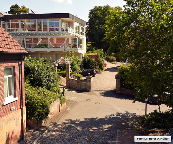 Blick zur Drees-Hof-Stiege, nach Osten