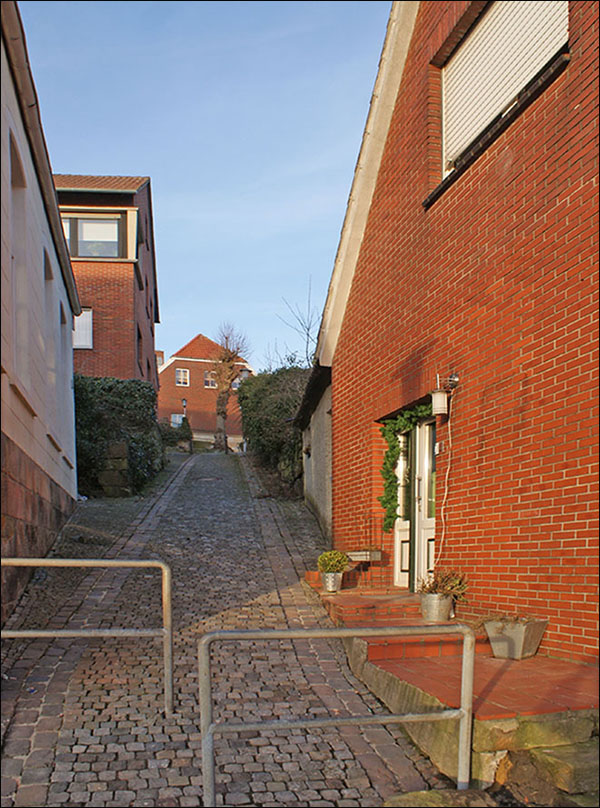 Blick durch die Schmeingstiege nach Norden