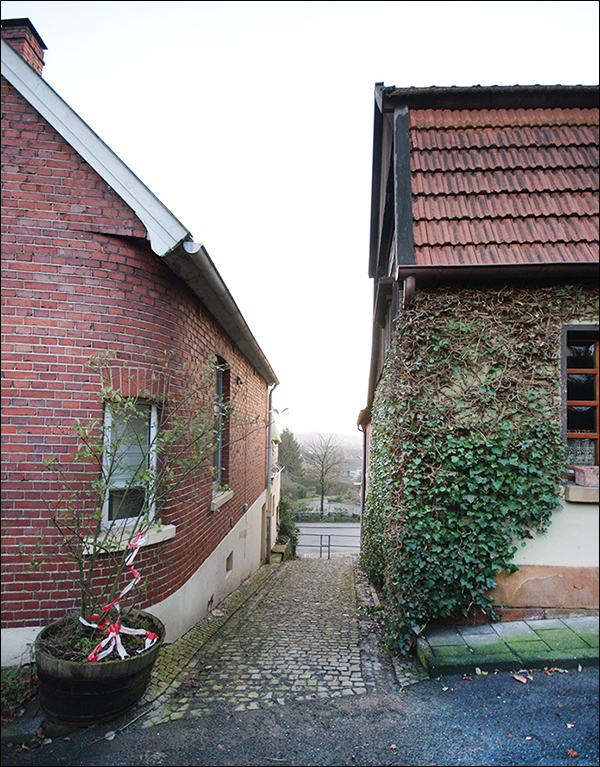 Blick durch die Schroerstiege nach Süden