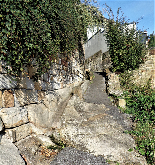 Blick zur unteren Leemhuisstiege