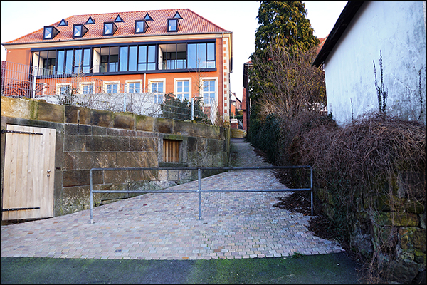 Franziskusstiege, Ansicht von der Unterstraße aus