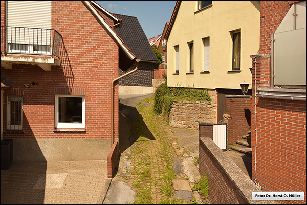 Blick durch die Krackestiege in Richtung Nordwesten