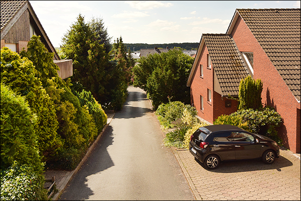 Blick durch die Klapperstiege in Richtung Sden