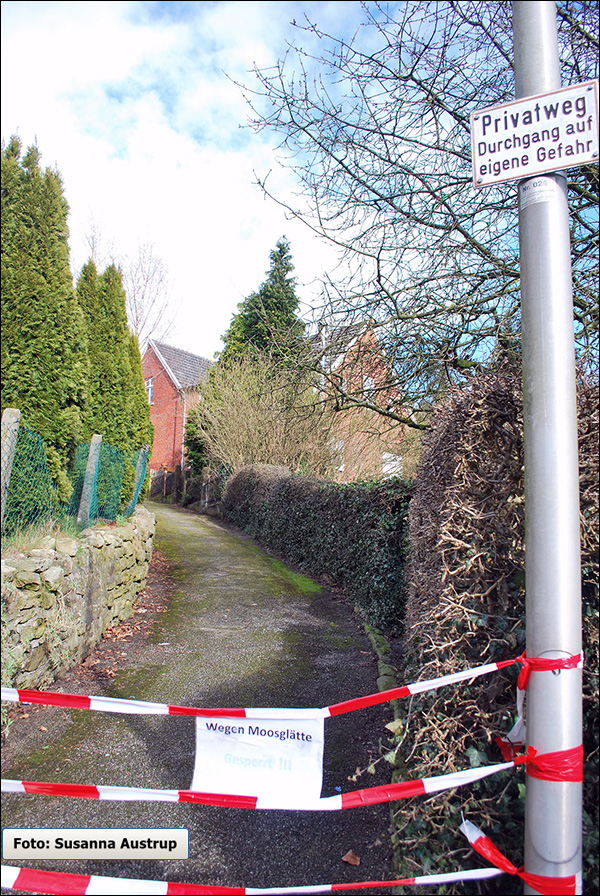 flossstege, vorl ufig gesperrt, nach Norden