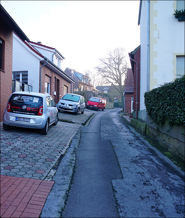 Blick in die Stieneckerstiege, nach Osten