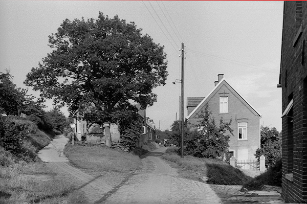 Blick aus der Lwenstrae in die Schultjahnstiege (links)