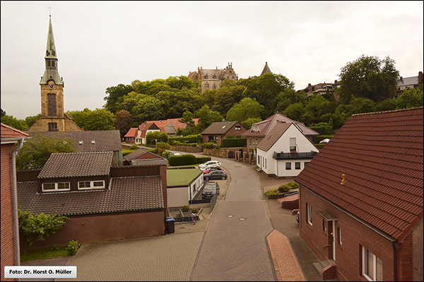 Hofstiege, Blick zum Schloß