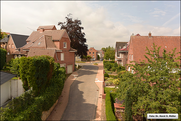 Hofstiege, Einmndung in die Gildehauser Strae